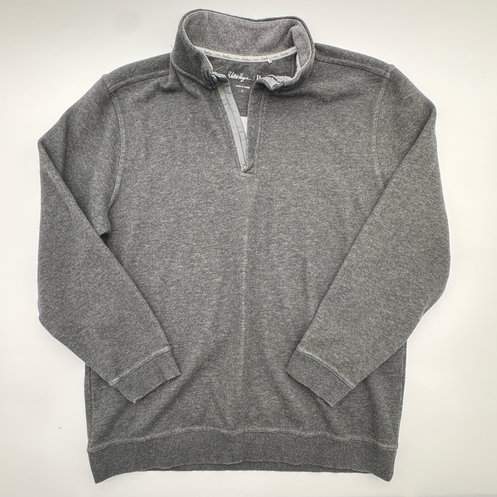 Walter Hagen Golf Quarter Zip Pull Over Charcoal Size Large